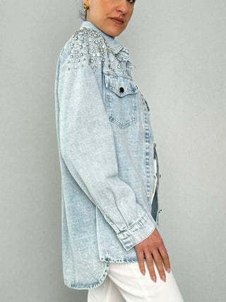 Camicia Denim con strass - Susy Mix
