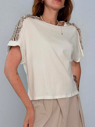 T-Shirt 56430 bianco platino