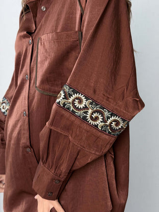 Camicia Norcia Marrone
