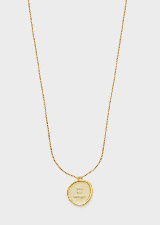 PENDENTE/COLLANA ENOUGH ACC.INOS PANNA/ORO