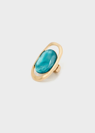 CHIARA OVER BLUE RESIN RING