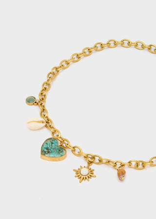 COLLANA CHAIN MULTICHARMS