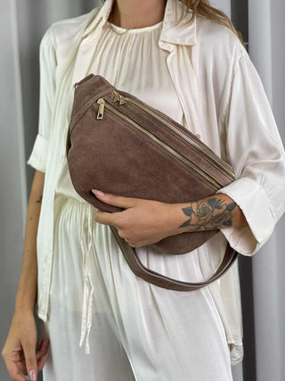 Marsupio grande Camoscio Taupe