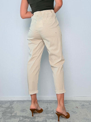 Pantalone cotone righe 5283