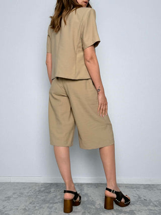 Half-sleeve button-up jacket - HaveOne