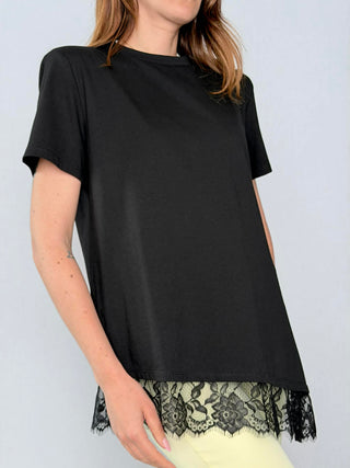 Maglia pizzo con spalline - Susy Mix