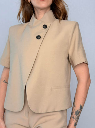 Half-sleeve button-up jacket - HaveOne