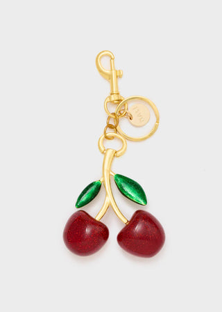 PORTACHIAVI/CHARMS CILIEGIA IN RESINA ROSSO