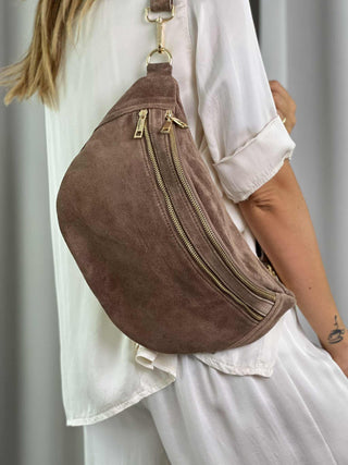 Marsupio grande Camoscio Taupe
