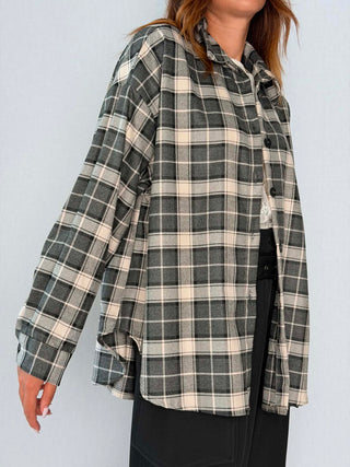 Camicia check Nero