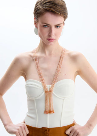GLASS FRINGE NECKLACE