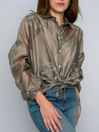 Camicia ricamo Susy Mix Salvia