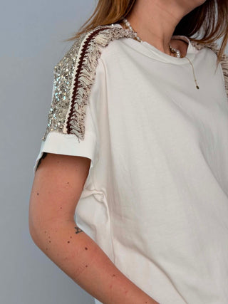 T-Shirt 56430 bianco platino