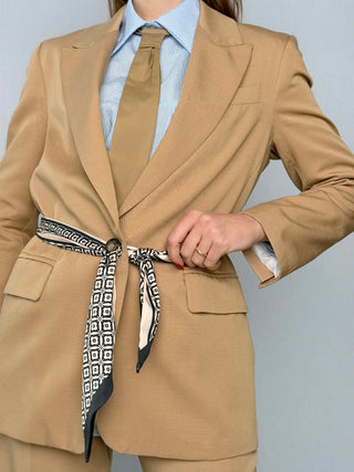 Scarf jacket at the waist - Kontatto