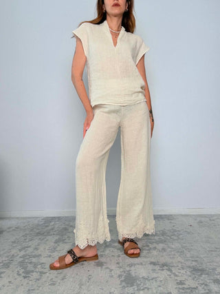 Completo Lino Casacca-Pantalone