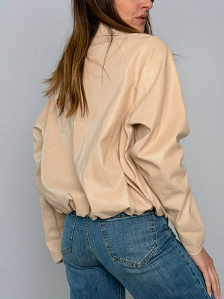 Susy faux leather mix jacket