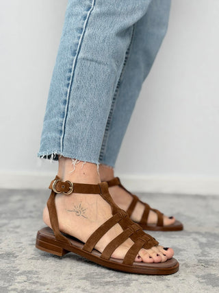 Suede leather sandal - Frau