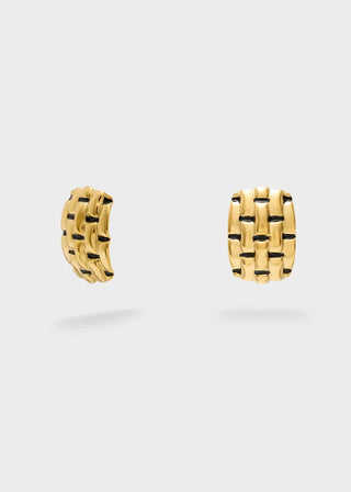 ORECCHINI CON INTRECCIO NERO\ORO