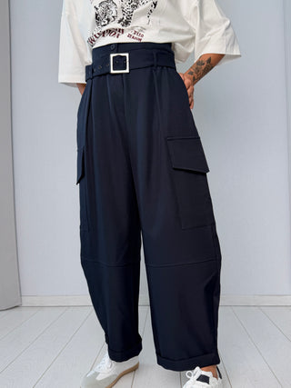 Pantalone tasconi blu-HaveOne