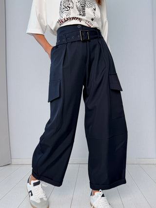 Pantalone tasconi blu-HaveOne