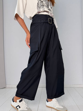 Pantalone tasconi blu-HaveOne