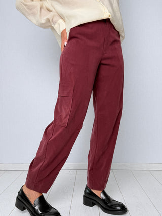 Pantalone Milano bordeaux