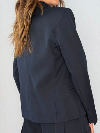 Giacca coreana blu-HaveOne