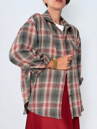 Camicia check Grigio