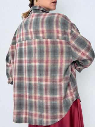 Camicia check Grigio