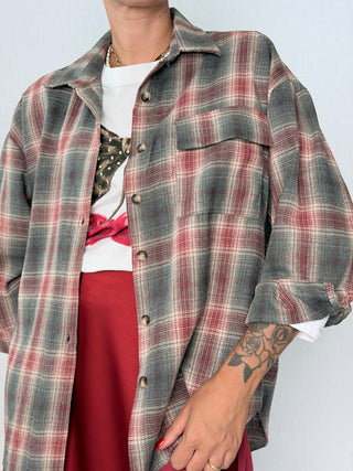 Camicia check Grigio