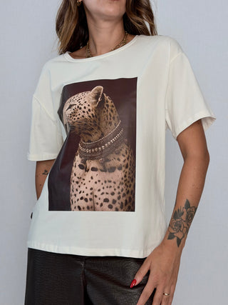 T-Shirt stampa Leopardo - Susy Mix