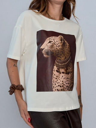 T-Shirt stampa Leopardo - Susy Mix