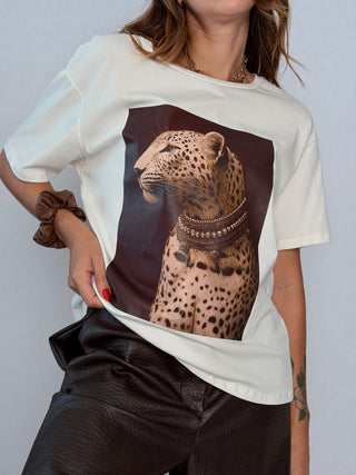 T-Shirt stampa Leopardo - Susy Mix
