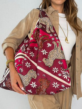 SACCA TESSUTO MOD LEO BORDEAUX