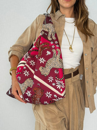 SACCA TESSUTO MOD LEO BORDEAUX