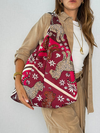 SACCA TESSUTO MOD LEO BORDEAUX