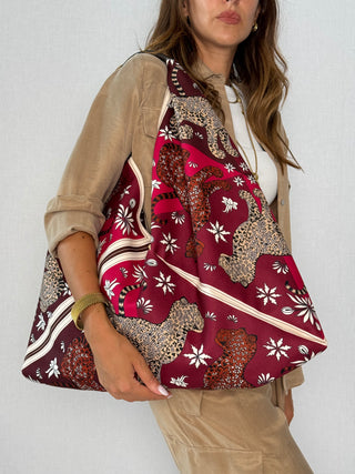 SACCA TESSUTO MOD LEO BORDEAUX