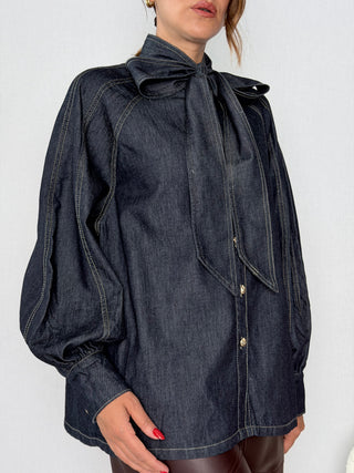 Camicia denim fiocco - Susy Mix