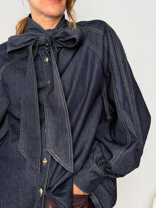 Camicia denim fiocco - Susy Mix