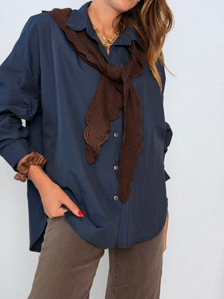 Camicia con cappuccio crochet