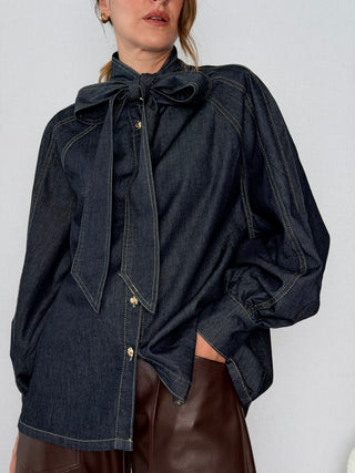 Camicia denim fiocco - Susy Mix