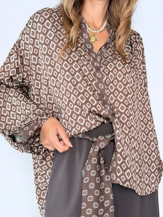 Completo Camicia-Pantalone Atene Moro