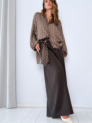 Completo Camicia-Pantalone Atene Moro