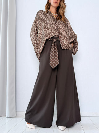 Completo Camicia-Pantalone Atene Moro