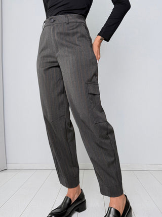 Pantalone Milano grigio gessato