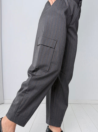 Pantalone Milano grigio gessato