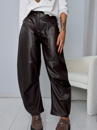 Pantalone barrel Ravenna Moro