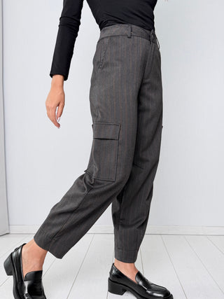 Pantalone Milano grigio gessato