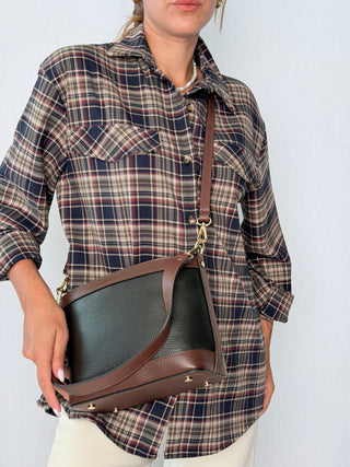 Borsa Ellen Nero e cioccolato