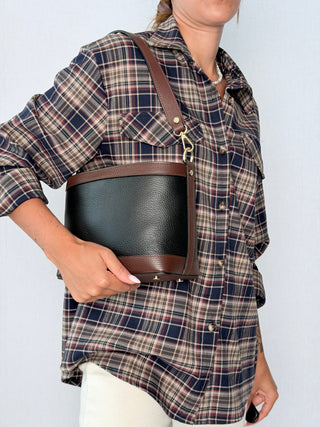 Borsa Ellen Nero e cioccolato